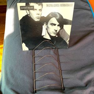 Vinyl Record Rack Vintage Metal LP Holder